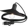 Image de creative cables Snake Eiva avec Abat-Jour Swing, Lampe d'extérieur portative, 5 m de câble Textile, Douille étanche IP65 et fiche - sans Ampoule, Noir