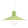 Image de creative cables - Lampe à Suspension Made in Italy avec câble Textile, Abat-Jour Swing Pastel et Finitions en métal - sans Ampoule, Vert Prairie