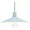 Image de creative cables - Lampe à Suspension Made in Italy avec câble Textile, Abat-Jour Swing Pastel et Finitions en métal - avec Ampoule, Blue Ciel