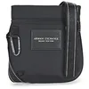 Image de Borsa a tracolla flat in tessuto tecnico con patch logo | 3BAUB9524603F883 00020 NERO NERO U