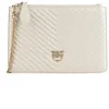 Image de Pinko Flat Classic Sheep, Plat Classique Mouton Nappa CHEVR Femme, Z14Q_Bianco SETA-Antique Gold