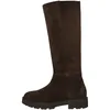 Image de Geox Bottes Norize pour femme en cuir suédé marron, marron, 37 EU