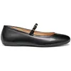 Image de Geox Ballet D Palmaria Flat pour Femme, Noir, 39.5 EU