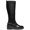 Image de Geox D Miereille botte en cuir compensé femme, Noir , 40 EU