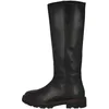 Image de Geox Norize Bottes pour femme en cuir lisse noir, Noir , 41 EU