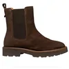 Image de Geox Bottines Chelsea Norize pour femme en daim marron, marron, 35 EU