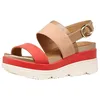 Image de Geox Femme D Gardenia A Sandales compensées, Peach Lt Brown, 39 EU