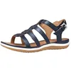 Image de Geox Sandales plates Vega D pour femme, DK Jeans, 38 EU