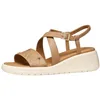 Image de Geox Femme D Meliconia A Sandales compensées, Beige, 37 EU