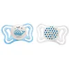 Image de Chicco Sucette Physio Light Silicone - Boîte stérilisable - x2 - Bleu - 2-6m