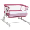 Image de Chicco Next2Me Pop Up, Berceau Bébé, Berceau Bébé Cododo, Fermeture Compacte, Transportable Partout, Bord Ouvrable, Hauteur Réglable, Matelas et Sac de Voyage Inclus, Rose