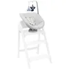 Image de Chicco Transat bébé pour chaise haute Crescendo, deux positions d'inclinaison, rembourrage en coton bilogique, housse amovible et lavable en machine, avec barre de jeux et pendentifs, Max 9 kg, gris