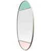 Image de Magis Vitrail Miroir Mural Ovale Design Bandes colorées