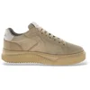 Image de Voile blanche pour femme. 2017542 Baskets en Cuir Lipari beige (40), Plat, Lacets, Casuel
