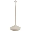 Image de Zafferano, Lampe Pina, Lampe de Table Rechargeable et Sans Fil avec Contrôle Tactile, Utilisable également comme Lampe d'Extérieur, Dimmer, 2200-3000 K, Hauteur 29 cm, Couleur Sable