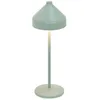 Image de Zafferano, Lampe Amelie, Lampe de Table Rechargeable Sans Fil avec Contrôle Tactile, Convient pour Salon et Extérieur, Variateur, 2200-3000 K, Hauteur 34 cm, Couleur Vert Feuille
