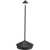 Image de Zafferano, Pina, Lampe de Table Rechargeable et Sans Fil avec Contrôle Tactile, Utilisable également comme Lampe d'Extérieur, Dimmer, 2200-3000 K, Hauteur 29 cm, Couleur Noir