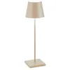 Image de Zafferano, Poldina Pro, Lampe de Table Rechargeable et Sans Fil avec Contrôle Tactile, Utilisable également comme Lampe d'Extérieur, Dimmer 2200-3000 K, Hauteur 38 cm, Couleur Sable