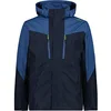 Image de CMP Homme Zip Hood veste, Bleu, 52