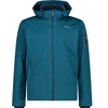 Image de CMP - Veste softshell légère pour homme avec capuche amovible, Lac profond, 52