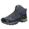 Image de CMP Rigel Mid Trekking Shoes WP, Walking Shoe Homme, Grey-Yellow Fluo, 45 EU, Grey Yellow Fluo, 45 EU