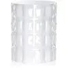 Image de Kartell Matelassé, vase, blanc brillant