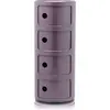 Image de Kartell Componibili, Conteneur 4 éléments, Violet, Base Ronde