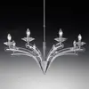 Image de Metallux Lustre ICARO avec verre cristal , 8 lampes, chromé
