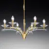 Image de Metallux Lustre ICARO à 6 lampes,av. verre cristal, doré