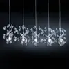 Image de Metallux Suspension Crystal à cinq lampes