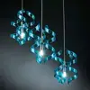 Image de Metallux Fascinante suspension BLUE, 3 lampes