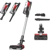 Image de Hoover HF910H Aspirateur Balai sans Fil, Puissant Mode Turbo 130AW,Grande Autonomie 30 Min, Ecran LED, Brosse Anti-Twist Eclairage LED, Accessoire 2-en-1 Multi-Surfaces, Position Parking,Rouge Tulipe