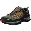 Image de CMP Rigel Low Trekking Shoes WP Homme Chaussures de randonnée, Gris Foncé Orange Vif Torba Flash Orange, 46 EU