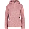 Image de CMP - Veste Knit-Tech pour femme avec capuche fixe, Pêche-Rose du Désert, S