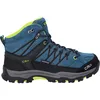 Image de CMP Kids Rigel Mid Trekking WP Walking Shoe, Deep Lake-Acido, 35 EU, Deep Lake Acido, 35 EU