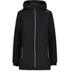Image de CMP, JACKET LONG FIX HOOD, 32Z1396, Basic Black, D38, Woman