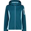 Image de CMP Femme Hoodie Zip Veste, Turquoise, 38