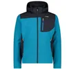 Image de CMP Homme Zip Hoodie Softshell veste, Turquoise, 46