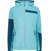 Image de CMP Femme Hoodie Veste, Turquoise, 40