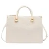 Image de LIU JO Sac à main élégant, design en relief, couleur ivoire avec détails dorés