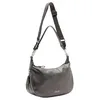 Image de LIU JO Sac bandoulière pour femme, cuir synthétique, couleur gris foncé, avec sangle réglable
