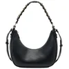 Image de Liu Jo Sac Hobo en cuir noir avec chaîne dorée, poignée réglable, design élégant