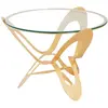 Image de Arti & Mestieri Table Nymphe Or, Métal, D 65 x 50H