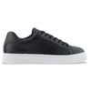 Image de A|X Armani Exchange pour femme. XW000295AF11912UC001 Baskets en cuir noir (38.5), Plat, Lacets, Casuel