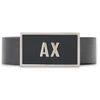 Image de A|X Armani Exchange pour homme. XM000185AF11958MC038 Ceinture en cuir avec deux passants noirs (OSFA), Casuel