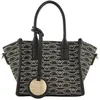 Image de Emporio Armani Petit sac cabas moyen à imprimé monogramme MyEA Noir