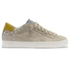Image de P448 pour femme. F25JOHN147 John Stargaze - Baskets beiges (36), Cuir, Plat, Lacets, Casuel