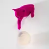 Image de Karman Applique murale Maoo, céramique fuchsia, verre, figurine de chat