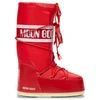 Image de Moon Boot pour femme. 80D1400440 Bottes Icon en nylon rouge (35/38), Plat, Aucun, Casuel, Neige