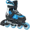 Image de Rollerblade Microblade SL Patins à roulettes en Ligne pour garçon Noir/Bleu Ciel Pointure 33-36,5